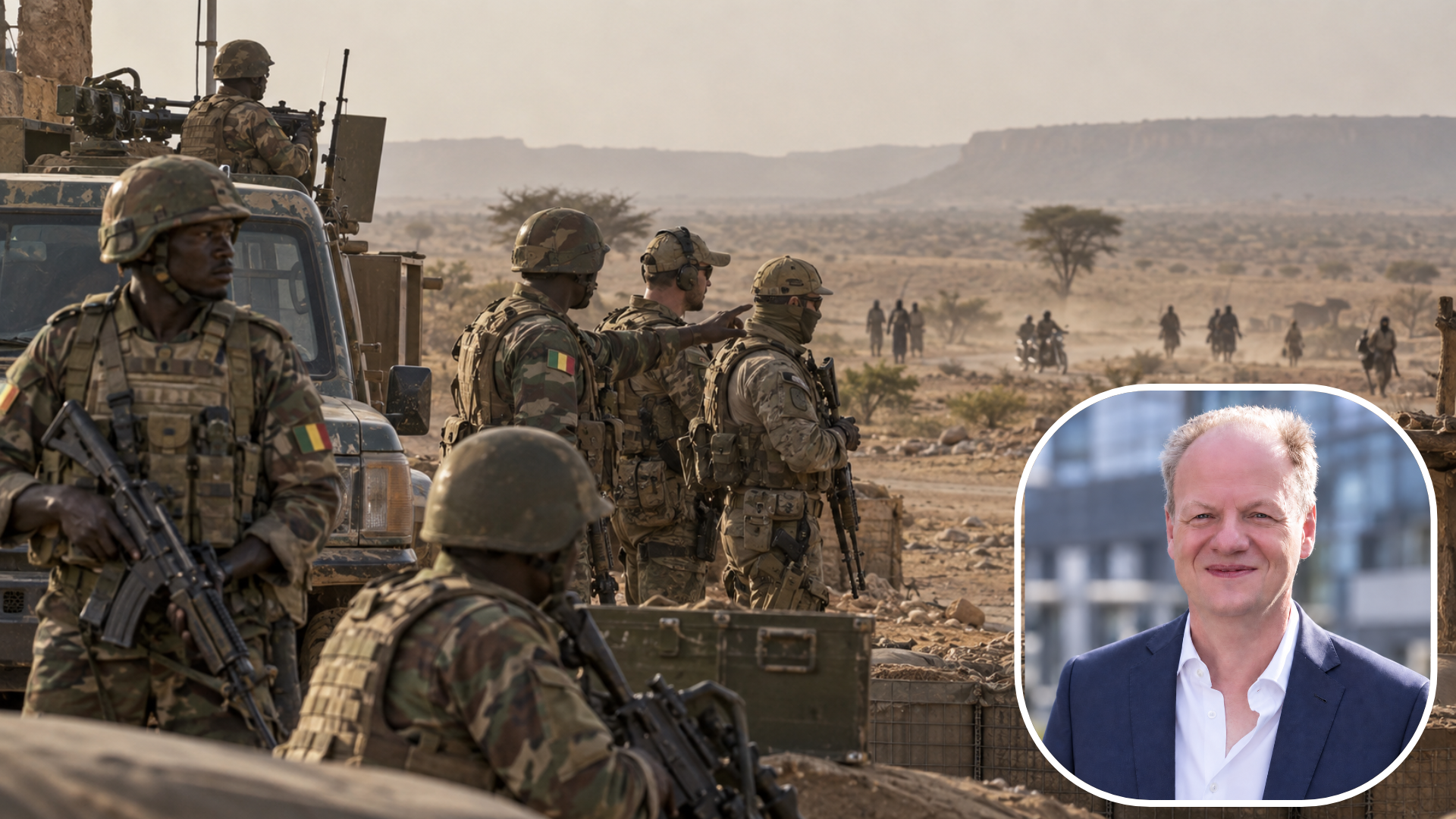 Poste avancé sous la poussière du Sahel